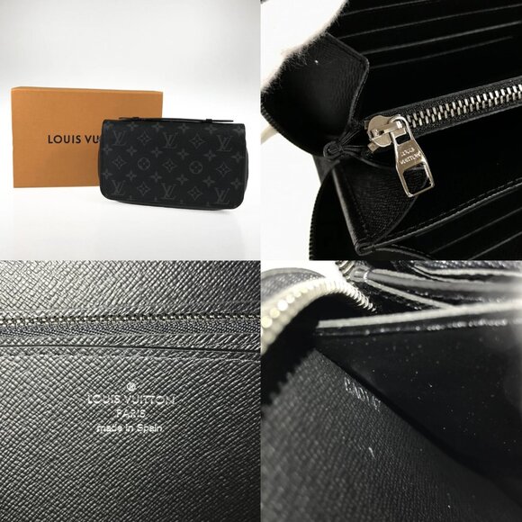 LOUIS VUITTON Monogram Eclipse Zippy XL M61698 Long wallet Round zipper - Picture 16 of 16